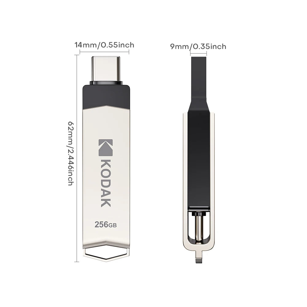 Mini Pen Drive USB 3.1 Type C High Speed Memory - 8TB