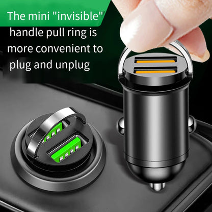 Mini Dual USB Type C PD Car Phone Charger 100W